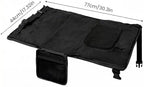Toddler Travel Bed, Toddler Airplane Bed, Lightweight Airplane Foot Hammock with Storage Bag, Adjustable Travel for Flights - Black - Image 3