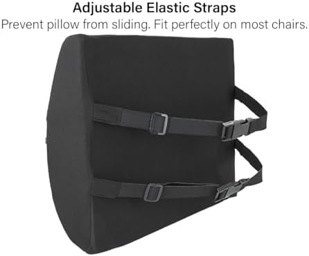 Vaunn Medical Seat Cushion, Lumbar Back Support Pillow for Office Chair with Removable Firm Insert - Image 3