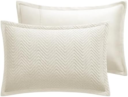 IR Imperial Rooms Quilts Queen Size Bedding Set Ivory Bedspread Wave - Image 6