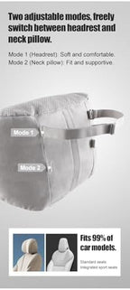 2PCS Car Neck Pillow & Lumbar Support Breathable Suede Set for Cars - Image 7
