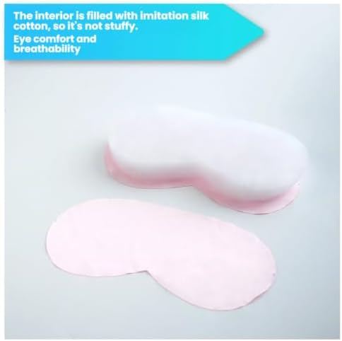 Solid Color Cotton Eye Mask for Sleeping (Wine red) - Image 7