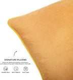 MONDAY MOOSE Decorative Throw Pillow Covers Cushion Cases, Set of 4 Soft Velvet Modern Double-Sided Designs, Mix and Match for Home Decor, Pillow Inserts Not Included (18x18 inch, Yellow/Pink) - Image 6