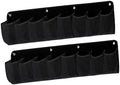 2 Pieces Shoe Storage Pocket Organizer Bedside Holder Bag Rack Hanging Non Woven Saving Easy Install Suitable for RV Bedroom, Black by Fonowx