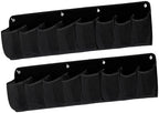 2 Pieces Shoe Storage Pocket Organizer Bedside Holder Bag Rack Hanging Non Woven Saving Easy Install Suitable for RV Bedroom, Black by Fonowx