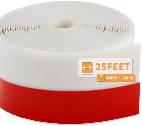 25 Feet Silicone Weather Stripping 3 inch Width Door Seal Strip Seal for Door Bottom, Gap, Side, Suitable for Barn and Garage Door by DOBTIM
