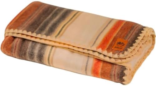 ALPAKITAS Alpaca Wool Blanket – Twin Size, 75 x 38 Inches – Warm & Lightweight – Couch, Bed, or Outdoor Blanket – Light Brown by Alpakitas