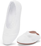 konhill Women's Ballet Flats, Knit Walking Casual Shoes, Comfy & Washable by konhill
