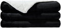 NANPIPER Sherpa Blanket Queen Fleece Bed Blankets Soft and Warm Fuzzy Microfiber,Black 90"x90" by NANPIPER
