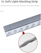 Self-Adhesive Light Blocking Strips for Roller Blinds - No-Drill Window Shades for Bedroom, Effective Sunlight Blockers, Easy Install Side Light Blockers,4 Pack - Image 4