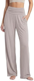 ODODOS Women's Wide Leg Palazzo Lounge Pants with Pockets Light Weight Loose Comfy Casual Pajama Pants-26/28/30"/32" Inseam by ODODOS