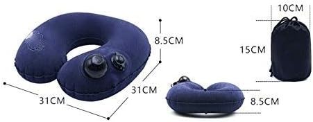 Neck Travel Pillow - Luxuriously Soft Washable Cover and Compact Packsack with Clip for Lightweight Support in Airplane, Car(D) - Image 2