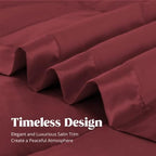 puredown® Lightweight Down Blanket Queen Size - Soft Blanket for All Seasons, Cozy Warm Luxury Bed Blanket with Satin Trim for Summer, Microfiber Cover, Burgundy (90"X90") - Image 4