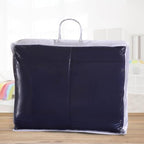 SUPERIOR All Season Reversible Down Alternative Comforter, King, Navy Blue - Image 4