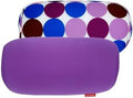 Bookishbunny 2pcs Micro Bead Microbead Roll Pillow Cushion for Bed Back Neck Head Body Support, 13" x 7", Various Designs (Purple+PurpleCircle) by Bookishbunny