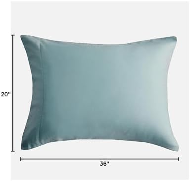 DOZ by SIJO Pillowcase Set, 100% Viscose derived from Bamboo, Organically Grown, Buttery Soft, Silky, Breathable, Cooling, Oeko-TEX, High GSM, (Pack of 2), Envelope Closure (King, Teal) - Image 4