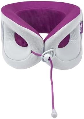 Cabeau Travel Pillow for Long Flights – Evolution X - Memory Foam Neck Support - Comfort On-The-Go for Airplane, Train, and Car (Amethyst) with Evolution X Travel Bag - Black - Image 2