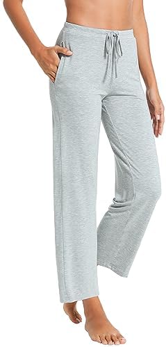 WiWi Pajama Pants for Women Viscose from Bamboo Super Soft Wide Leg Cooling Sweatpants Drawstring Bottoms Sleep Pj Pant S-XXL - Image 3