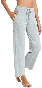 WiWi Pajama Pants for Women Viscose from Bamboo Super Soft Wide Leg Cooling Sweatpants Drawstring Bottoms Sleep Pj Pant S-XXL - Image 3