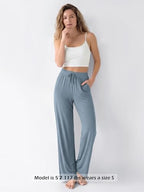 ODODOS Women's Lounge Pants with Pockets Drawstring Lightweight Loose Comfy Casual Pajama Pants-28/30" Inseam - Image 3