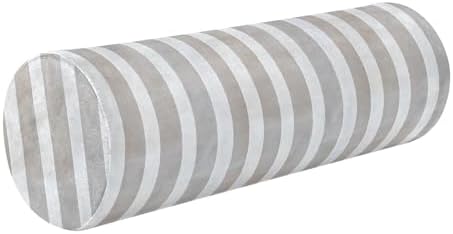 Bolster Pillow for Legs Firm Bedding Neck Roll Pillow Round Pillows Decorative Cylinder Decorative Pillow Lumbar Support Pillow Ghostwhite Stripe by Caihoyu