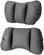 Car Neck Pillow & Lumbar Support for Rivian R1T 2025-2026 Ergonomic Breathable Mesh Auto Seat Back Cushion Headrest,Black-Neck & Lumbar Set - Image 2