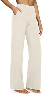 G4Free Yoga Pants for Women Wide Leg Pants with Pockets High Waisted by G4Free