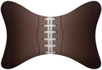 American Football Rugby Neck Pillow Portable Soft Headrest Bone Shaped Pillows for Car Home Office by Unknown