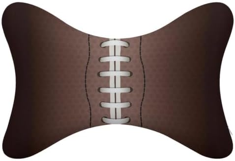 American Football Rugby Neck Pillow Portable Soft Headrest Bone Shaped Pillows for Car Home Office by Unknown