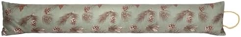 Carstens, Inc. Door Draft Stopper for Under Door/Window, 38" x 4" Inch, Pinecones by Carstens