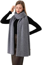Cashmere Wrap Soft Knitted Scarf Stole for Women Airplane Travel Blanket Shawl 87x28 IN Extra Large Pashmina - Image 4