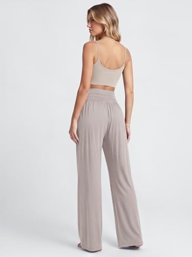 ODODOS Women's Wide Leg Palazzo Lounge Pants with Pockets Light Weight Loose Comfy Casual Pajama Pants-26/28/30"/32" Inseam - Image 4