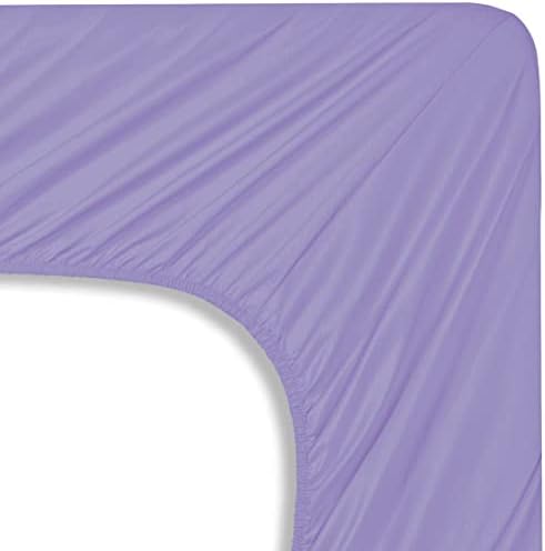 Mocassi Twin XL Sheet Set - Luxury Hotel 1800 Premier Bedding Sheets & Pillowcases - Ultra Soft Breathable & Cooling Bed Sheets - Deep Pocket - Wrinkle Resistant - 4 Piece Set - Twin XL, Lilac - Image 5