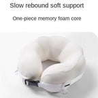 QUQUQ Travel Neck Pillow for Sleeping U-Shaped Portable Travel Neck Pillow Suitable for Support On Airplanes Comfortable(Grey) - Image 4