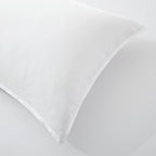 Luxury Bamboo Market | Queen Envelope Pillowcase Set | 100% Viscose Made from Bamboo | Organically Grown | Ultra Soft | Cooling | 2pcs [Classic White] - Image 6