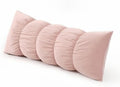 Pat. Pend. Segmented Body Pillow for Side Sleepers, 39 Inch, Pink by Ailuteie