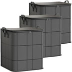 Spacious Moving Storage Bin Zippered Organizer for Clothes，3PC：110L by Unknown