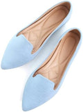 SAILING LU Women's Pointy Toe Ballets Flats PU Leather by SAILINGLUOfficial