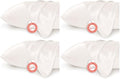 Bedsure King Size Satin Pillowcase Set of 8 - Ivory Silky Pillow Cases for Hair and Skin with Envelope Closure, Similar to Silk Pillow Cases, Gifts for Women Men, 20x36 Inches, 8pcs by BEDSURE
