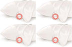 Bedsure King Size Satin Pillowcase Set of 8 - Ivory Silky Pillow Cases for Hair and Skin with Envelope Closure, Similar to Silk Pillow Cases, Gifts for Women Men, 20x36 Inches, 8pcs by BEDSURE