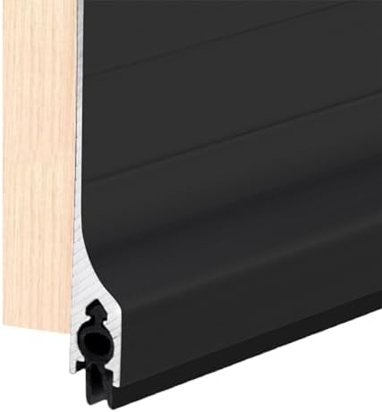 Door Metal Draft Stopper 5x36 inches Aluminum Mouse Blocker Black - Image 4
