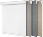 Boolegon Blackout Roller Shades for Windows, White, 70" W x 56" H by Boolegon