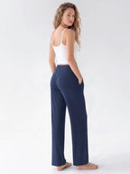 ODODOS Women's Lounge Pants with Pockets Drawstring Lightweight Loose Comfy Casual Pajama Pants-28/30" Inseam - Image 2