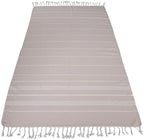Turkish Beach Towel 100% Organic Cotton Extra Large Oversized (39 x 71 Inches) Quick Dry Sand Free Light Weight Prewashed for Bath Beach Gym Yoga Travel Towel Blanket (Medium Beige) - Image 3