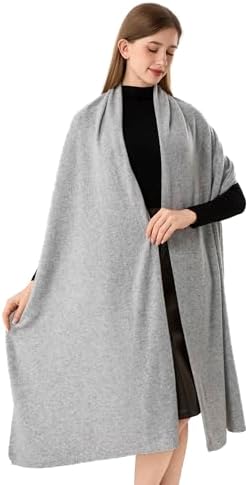 Cashmere Wrap Soft Knitted Scarf Stole for Women Airplane Travel Blanket Shawl 87x28 IN Extra Large Pashmina - Image 3