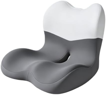 Ergonomic Memory Foam Seat Cushion with Lumbar Support,Gray by Karmadrenix