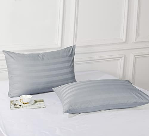 100% Egyptian Cotton King Size Pillow Protectors with Zipper Set of 4 - Image 5
