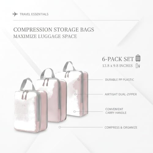 Multipurpose Manual Compression Bags for Travel & Home, PP Space Saver Organizers, 13.8 x 9.8 Inch No-Vacuum Storage Solution - Image 5