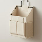 Baoblaze Wall-Mounted Hanging Storage Organizer Sturdy Hanging Storage Organizer with Metal Hook Large Capacity Bedside Pocket for Study Areas, Gray - Image 2