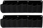 2 Pieces Shoe Storage Pocket Organizer Bedside Holder Bag Rack Hanging Non Woven Saving Easy Install Suitable for RV Bedroom, Black - Image 7