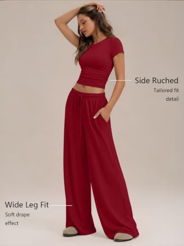 Trendy Queen Women's 2 Piece Matching Summer Lounge Set with Pockets - Image 3